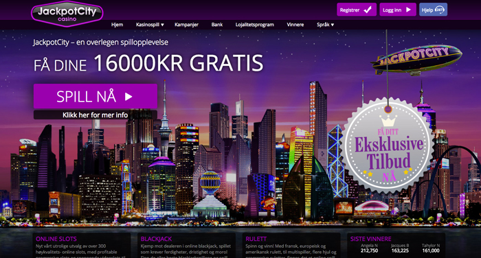 Jackpot city anmeldelse